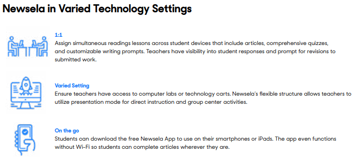 NewsELA in varied Tech Settings Graphics